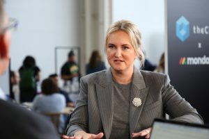 Lindsay Browning, regional vice president of enterprise sales at Monday.com, discusses Monday.com's tools for workflow automation with theCUBE at Elevate 2025.