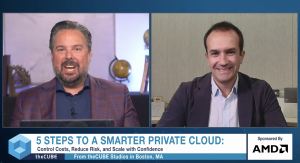 Juan Martinez, senior director of OEM/ODM Enterprise and HPC at American Micro Devices Inc., talks with theCUBE about next-generation AI architecture during Dell’s “5 Steps to a Smarter Private Cloud” event.