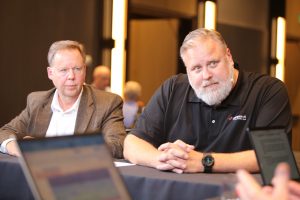 Dave Miller, director of enterprise applications at Hendrickson USA, LLC., and Tom Roberts, vice president of strategic industry development at QAD discussed adaptive manufacturing during QAD Champions of Manufacturing 2025