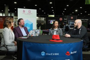 James Harmison, senior principal technical marketing manager at Red Hat Inc., and Jennifer Vargas, senior principal marketing manager at Red Hat, talk with theCUBE about enterprise AI during KubeCon + CloudNativeCon NA 2025.
