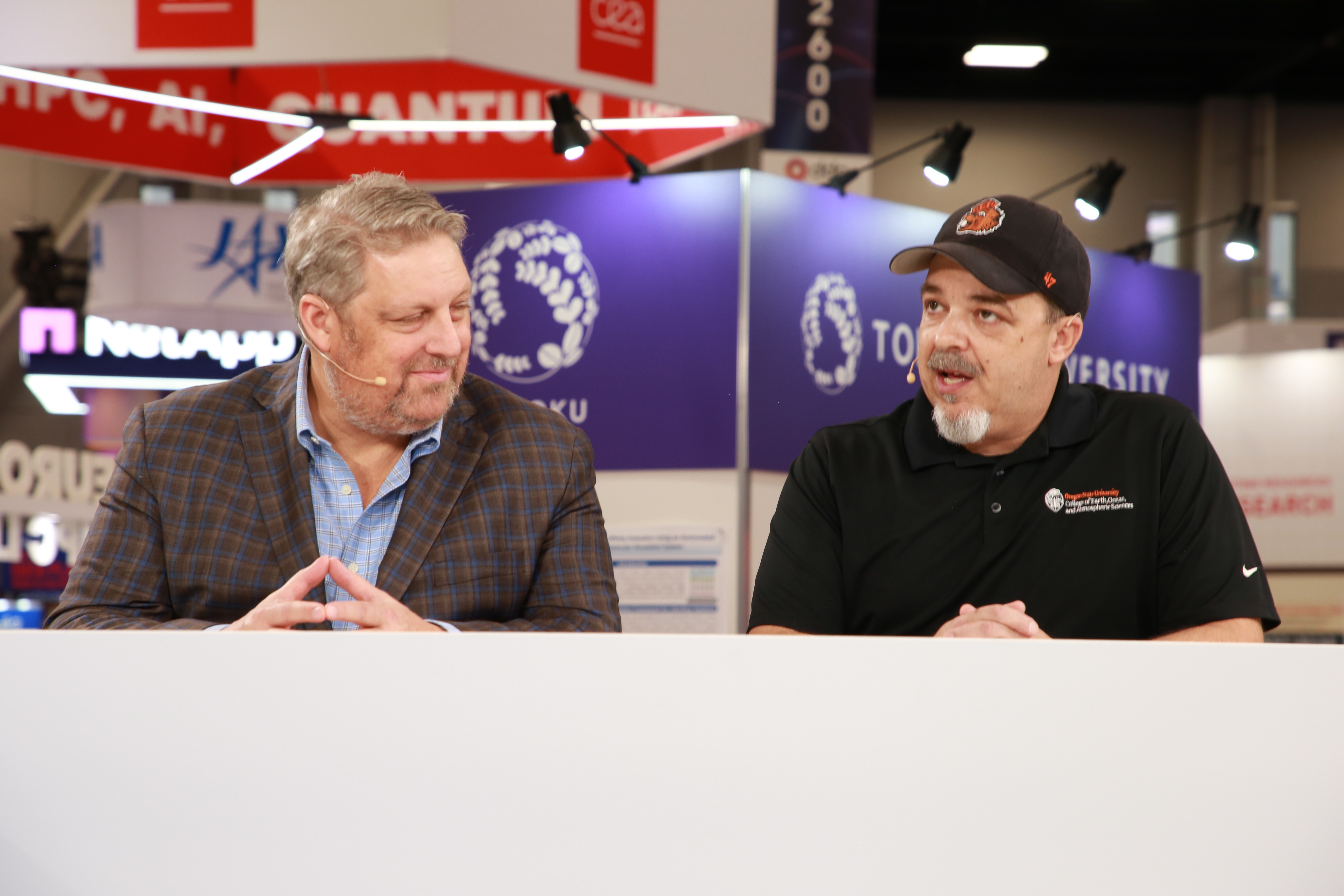 Josh Grossman, principal product manager at Supermicro, and Chris Sullivan, director of research and academic computing at Oregon State University, discuss the role of AI in tracking an endangered species of spotted owl in the Pacific Northwest at SC25.