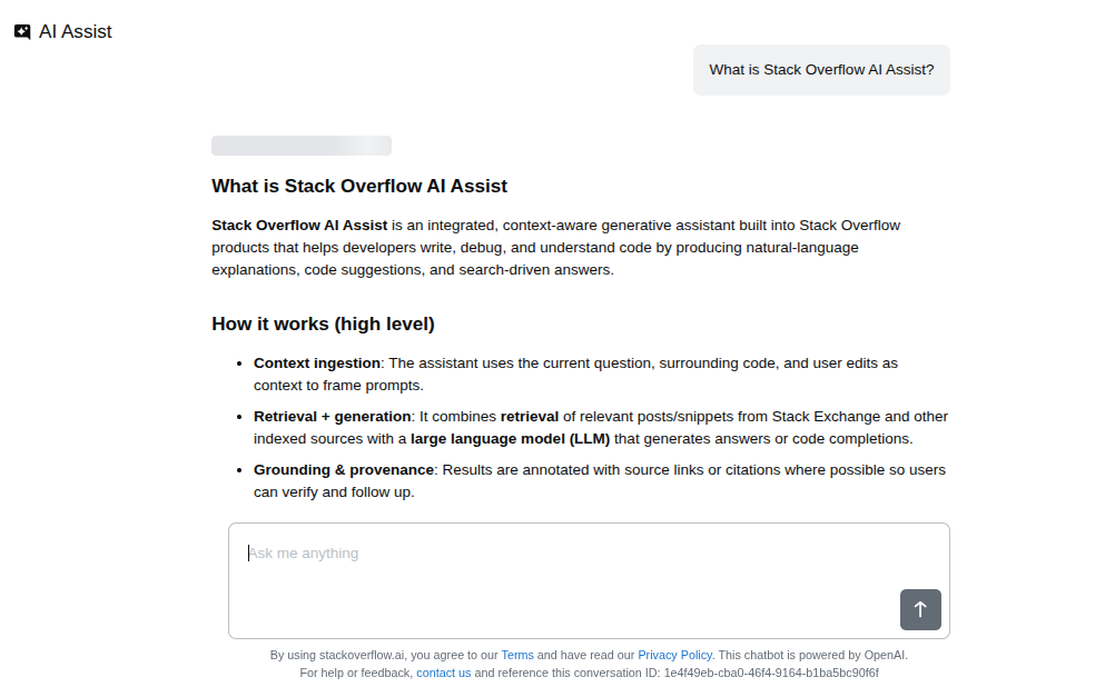 Stack Overflow launches AI Assist chatbot for developers –  News