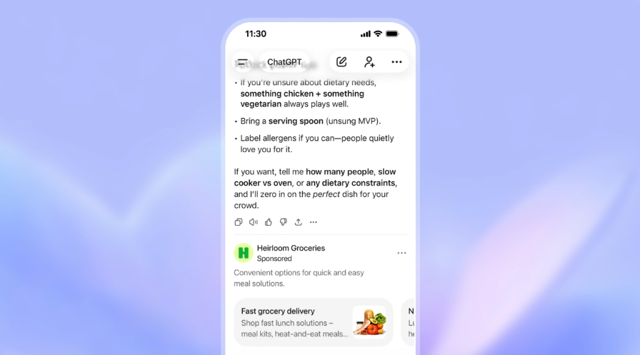 OpenAI starts displaying ads to some ChatGPT users in the US