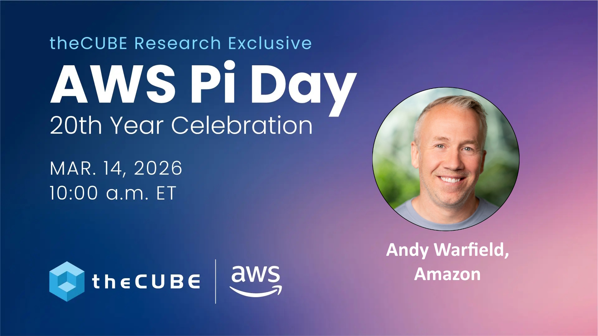 Andy Warfield, VP and distinguished engineer at AWS discussed the Amazon S3 anniversary during AWS Pi Day 20th Year Celebration 2026