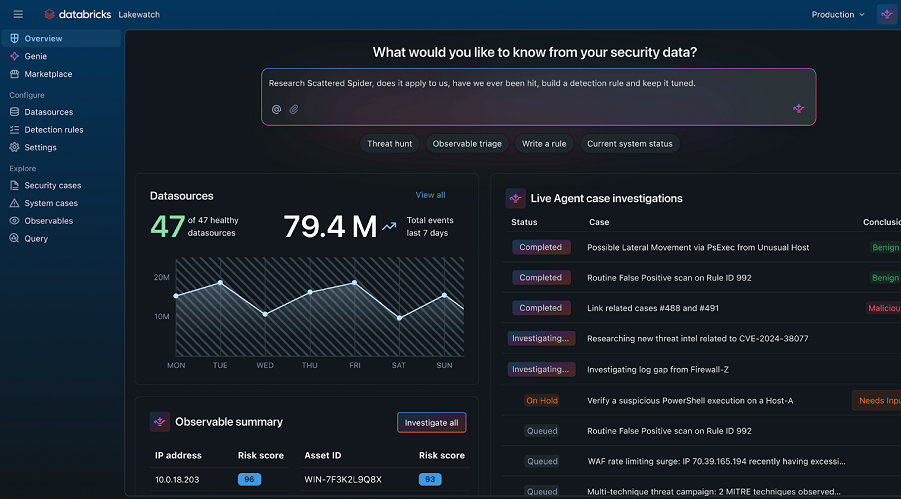 siliconangle.com - Maria Deutscher - Databricks introduces Lakewatch SIEM, acquires two cybersecurity startups