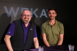 Val Bercovici (left), chief AI officer of WekaIO Inc., Daniel Kearney (pictured, right) chief technology officer of Firmus Technologies Pty Ltd. talk to theCUBE about AI memory optimization engineering challenges of KV cache, the rise of AI agents, and how a joint proof-of-concept between WEKA and Firmus delivered 6.5 times more tokens using the same power budget - Nvidia GTC AI Conference & Expo 2026
