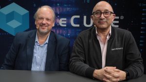 Mark Austin, VP of data science and AI at AT&T and Molham Aref, CEO of RelationalAI., talk with theCUBE about specialized telecom AI overcoming the limitations of frontier models. — MWC Barcelona 2025