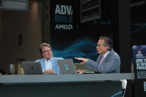 Dave Vellante, co-CEO of SiliconANGLE Media Inc. and co-host of theCUBE, SiliconANGLE Media's livestreaming studio and John Furrier, co-founder and co-CEO of SiliconANGLE Media Inc. and co-host of theCUBE, talk to theCUBE about AI infrastructure systems — AMD Advancing AI 2026